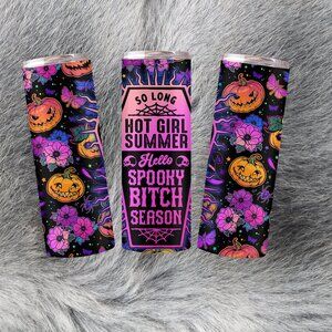 20oz Cute Spooky Season Hot Girl Summer Halloween Witchy Stainless Steel Tumbler